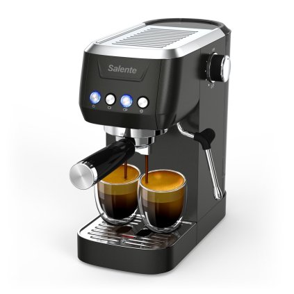 Salente Coffio, lever espresso coffee machine, black-anthracite