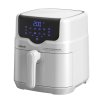 Salente HotAir, air fryer, white - front view of the fryer with the illuminated control panel