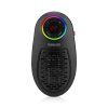Salente HotHeat, plug-in mini heater, front view with display and colourful backlit control panel