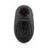 Salente HotHeat, plug-in mini heater, front view with unlit control panel and display