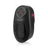 Salente HotHeat, plug-in mini heater, side view with main switch and unlit control panel