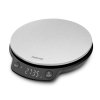 Salente Rimare, kitchen scale, side view with stainless steel platform and LCD display
