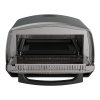 Salente Vulcano, electric pizza oven, open door with inserted grill rack
