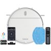 Salente R2, robotic vacuum cleaner, wet wiping, charging station, white