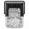 Salente IceMax, ice maker, top view with control panel and transparent ice cube storage bin