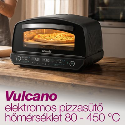 Salente Vulcano, elektromos pizza sütő, 450 °C