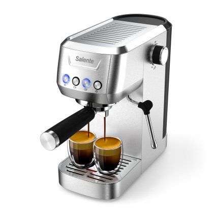 Salente Coffio, kézi kávéfőző, rozsdamentes acélból készült