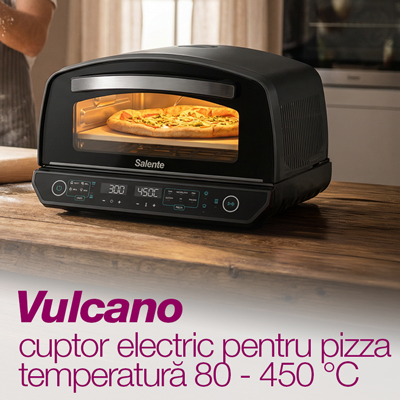Salente Vulcano, cuptor electric pentru pizza, 450 °C