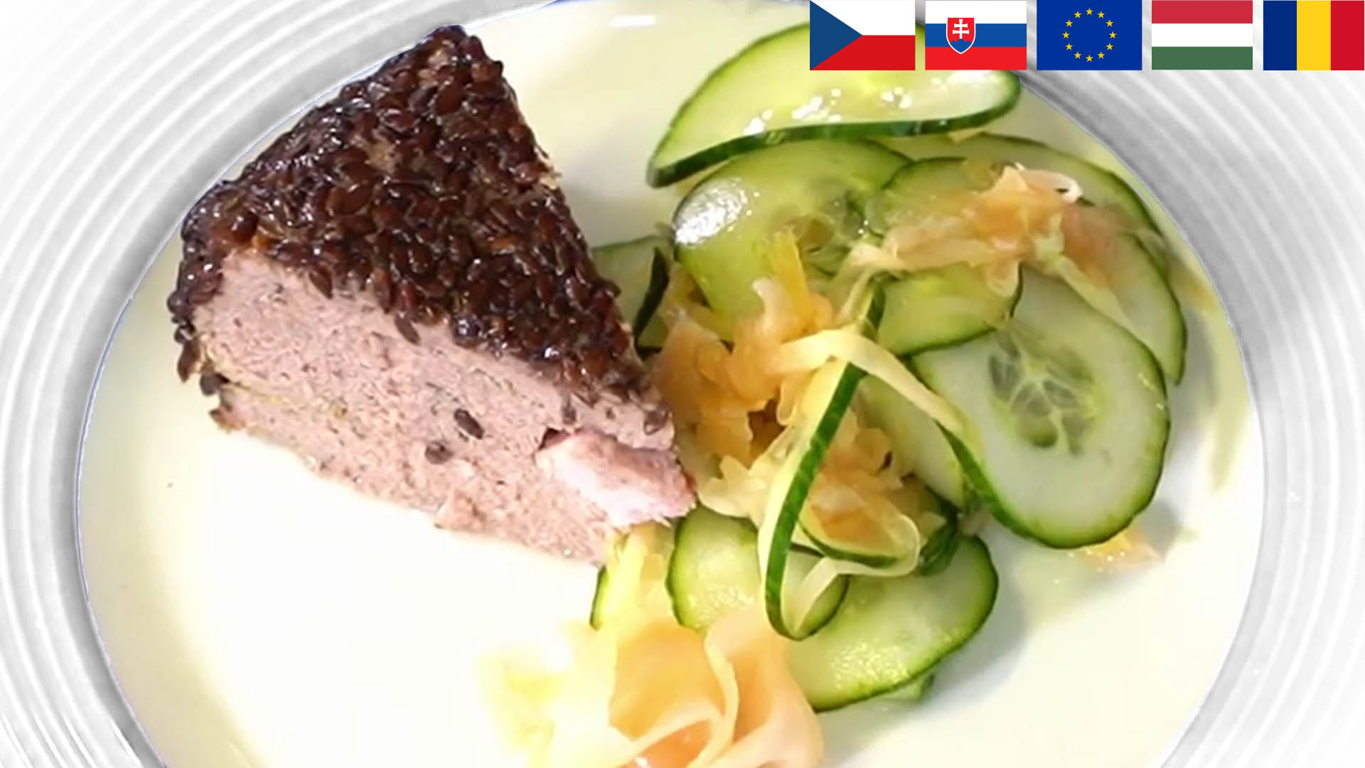 Recept Petra Stupky na pečenú paštétu a šalát z marinovaných uhoriek