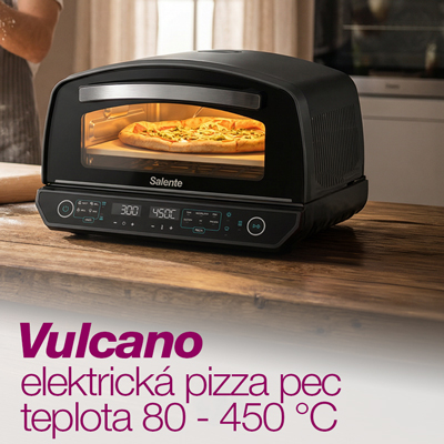 Salente Vulcano, elektrická pec na pizzu, 450 °C