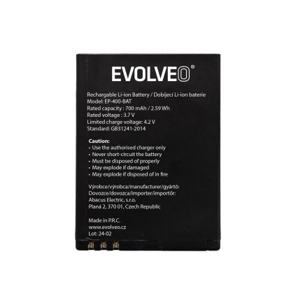 EVOLVEO originálna batéria 700 mAh pre EasyPhone ID/XS (EP-400/550/570)