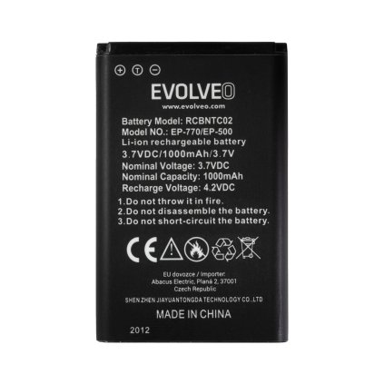 EVOLVEO originálna 1000 mAh batéria pre EasyPhone FD/FP/FS/FM/FL (EP-500/700/770/771/800/801)
