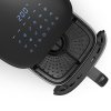 Salente AirFit, teplovzdušná fritéza, čierna - ovládací panel - vysunutý kôš