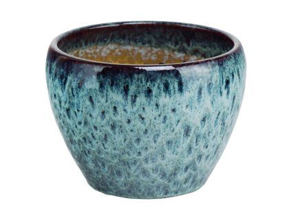 Keramický kvetináč Mood, modrý, 19 cm