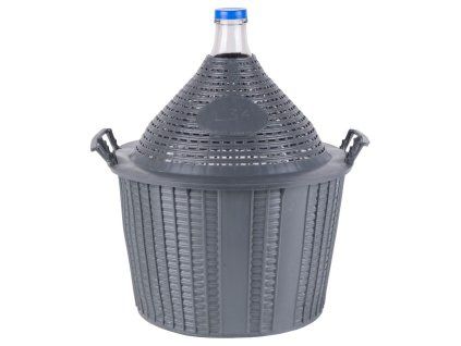Sklenený demižón Cada Inco s plastovým krytom, 34 l