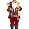 Vianočná dekorácia Santa s darčekom, červená, 60 cm