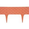 Palisáda Rattan, terakotová, 3 ks, spolu 2,4 m