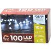 Vianočná reťaz Serpens, 100 LED, studená biela, 10 m, IP44