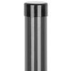 Plotový stĺpik s čiapočkou, okrúhly, antracitový, 48 mm x 1,75 m