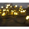 Vianočná reťaz Serpens, 100 LED, teplá biela, 10 m, IP44