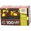 Vianočná reťaz Serpens, 100 LED, teplá biela, 10 m, IP44