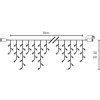 Cencúľová reťaz Multi Connect, 400 LED, teplá biela, 10 m, bez zdroja