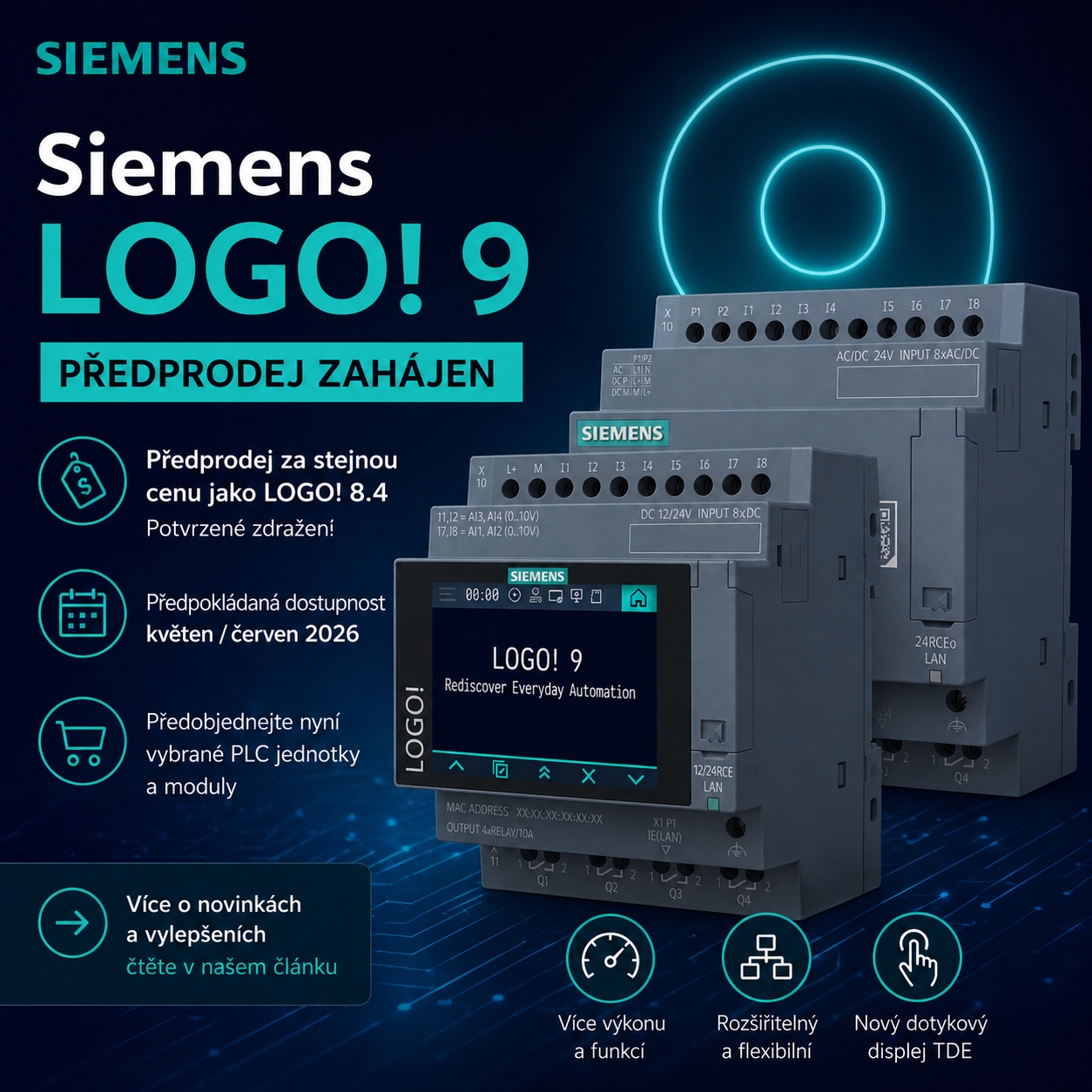 Předprodej Siemens LOGO! 9 zahájen