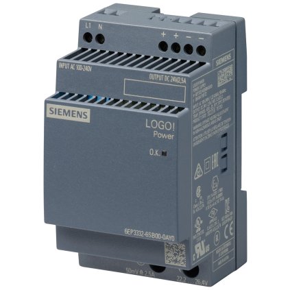 Zdroj 6EP3332-6SB00-0AY0 Siemens LOGO! Power 24V 2,5A