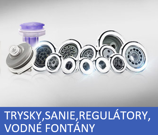 Trysky, Regulátory, Vodné Fontány