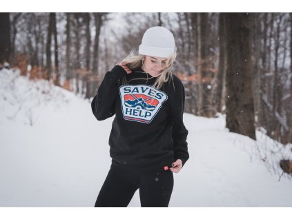 MIKINA UNISEX SAVES HELP - Over the Mountain - SHPM014