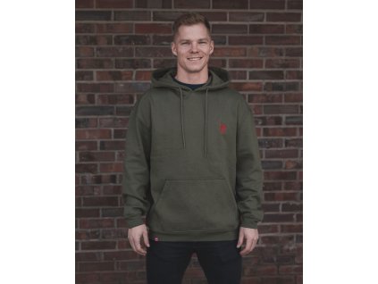 MIKINA UNISEX SAVES HELP - Oversized - Olive - SHHOS002