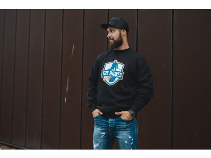 MIKINA BEZ KAPUCE THE BRAVES - Classic logo - TBHD002