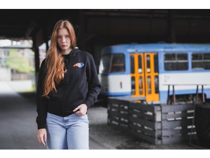 MIKINA SE ZIPEM THE BRAVES - Classic logo - TBHD003