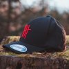 CAP (FLEXFIT) SAVES HELP - Alternative logo - BLK/RED - SHK004