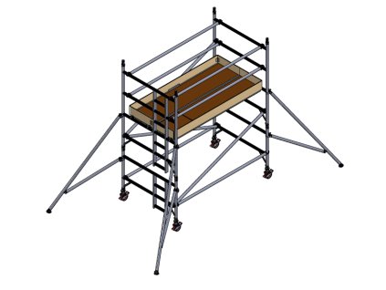 UTS KLASIK 1450 x 2500 x 4,2 m pracovní výška