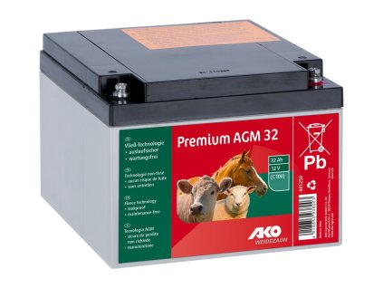 Prémiová AGM batéria 32 Ah – 12 V, pre 12 V ohradníky