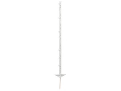 Plastový stĺpik BASIC 105 cm biely – s dvojitým nášľapom, na pásku aj lanko