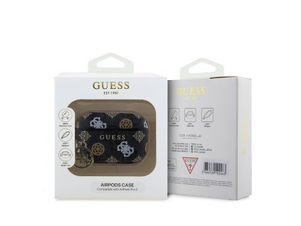 guess pu 4g peony charm pouzdro pro airpods pro 2 black (kopie 3)