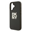 dkny pu leather stack logo wrist strap zadni kryt pro iphone 16 green 1 big ies13339904