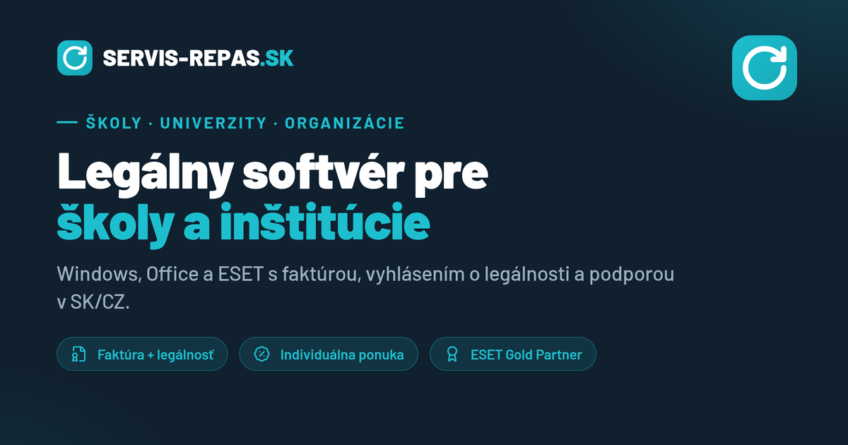 Licencie pre univerzity, organizácie alebo školu