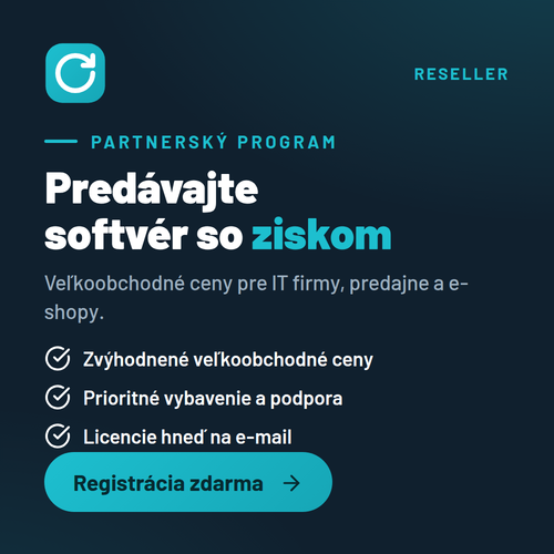 Veľkoobchod so softvérom pre predajcov a IT firmy