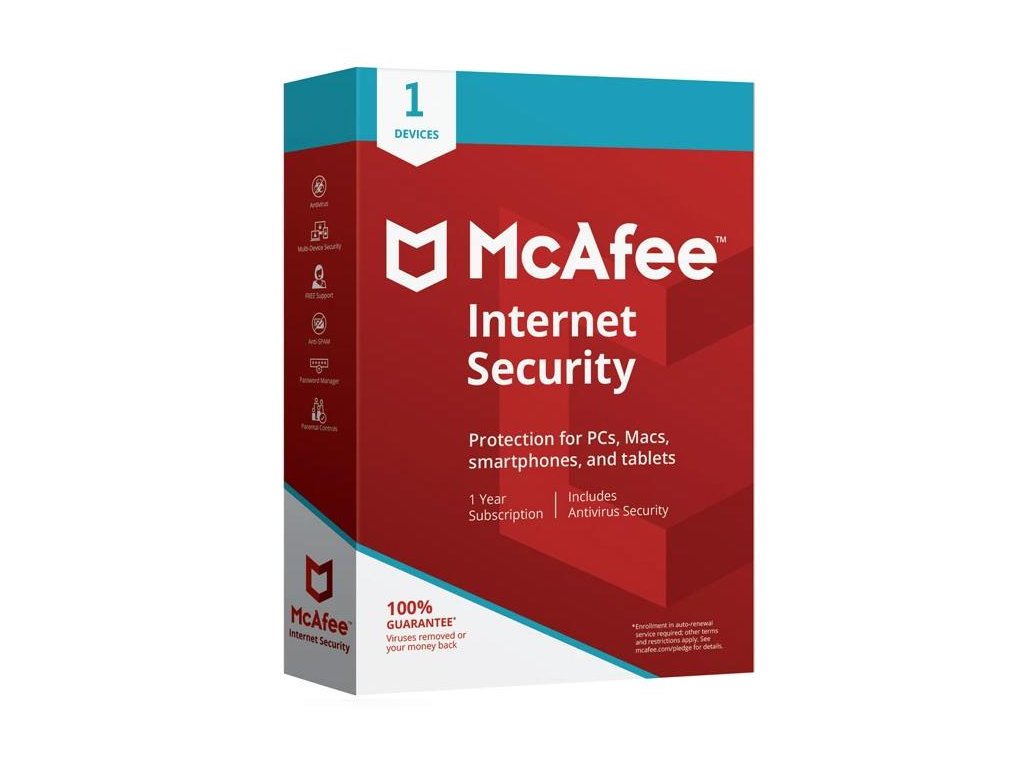 McAfee Internet Security 2020 1 Zariadenie 12 mes.