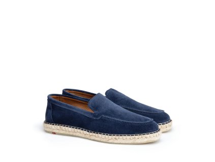 LLOYD pánské espadrilky tmavě modré semišové kožené | 14-427-09