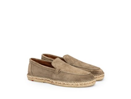 LLOYD pánské espadrilky šedé semišové kožené | 15-412-04