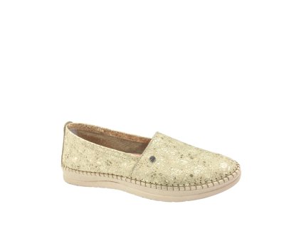 LOOKE dámské espadrillky zlaté kožené | L1028 21 Pascale