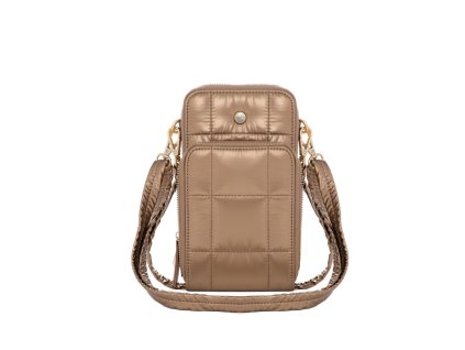ARA dámská crossbody malá kabelka na doklady bronzová textilní syntetická | 16-21407-63