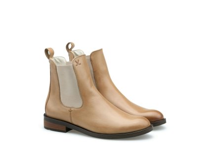 LLOYD dámské kotníkové boty kožené béžové | 25-287-11 DARA 315 BEIGE