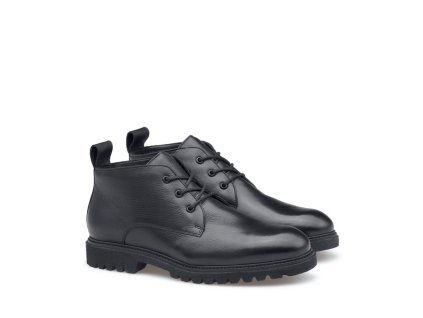 LLOYD pánské kotníkové boty kožené černé s vyteplením | 25-635-00 SELECT 325L BLACK