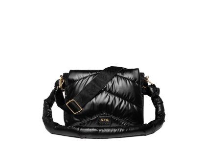 ARA dámská crossbody kabelka metalická černá | 16-22106-60