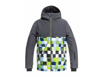 Bunda Quiksilver Sierra 076 gjz2 lime green/check atomic 2018/19 dětská